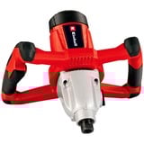 EINHELL Mescolatore per malta colorata TE-MX 1600-2 CE, Agitatore rosso/Nero