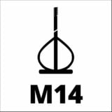 EINHELL Mescolatore per malta colorata TE-MX 1600-2 CE, Agitatore rosso/Nero