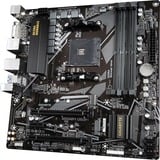 GIGABYTE B550M DS3H Scheda madre - CPU AMD Ryzen 5000, VRM a 5+3 fasi, fino a 4733 MHz DDR4, 1xPCIe 4.0 + 1xPCIe 3.0 M.2, LAN 1GbE, USB 3.2 Gen 1 Nero/grigio, VRM a 5+3 fasi, fino a 4733 MHz DDR4, 1xPCIe 4.0 + 1xPCIe 3.0 M.2, LAN 1GbE, USB 3.2 Gen 1, AMD, Socket AM4, AMD Ryzen 3000 Series, AMD Ryzen 4000 Series, AMD Ryzen 5000 Series, Socket AM4, DDR4-SDRAM, 128 GB