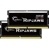 G.Skill Ripjaws F5-4800S4039A32GX2-RS memoria 64 GB 2 x 32 GB DDR5 4800 MHz Nero, 64 GB, 2 x 32 GB, DDR5, 4800 MHz, 262-pin SO-DIMM