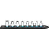 Hazet SmartRail 1/2" set di inserti per chiave a bussola, esterno esalobato, 8 pezzi, chiave combinata   Nero