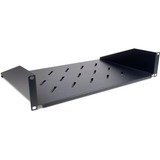Inter-Tech 88887344 porta accessori Mensola per scaffale, Il vano inferiore Nero, Mensola per scaffale, Nero, 2U, 480 mm, 300 mm, 89 mm