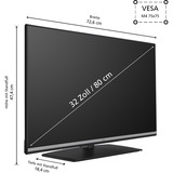 JVC LT-32VDF5455, Televisore LED Nero