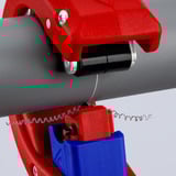 KNIPEX 90 23 02 BK, Tagliatubi rosso/Blu