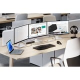 Kensington Docking station SD5000T5 EQ Thunderbolt 5 4K triplo con PD da 140 W - Windows/macOS grigio, Cablato, Thunderbolt 5, 140 W, 3,5 mm, 10,100,1000,2500 Mbit/s, Nero, Grigio