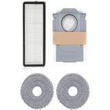 Roborock Qrevo Edge 5V1 0,325 L Nero, Aspirazione robot Nero, Senza sacchetto, Nero, Rotondo, Sacchetto per la polvere, 0,325 L, 60,4 dB