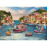 Schmidt Spiele Thomas Kinkade Studios: Disney - Topolino e Minni in Italia, Puzzle 