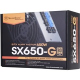 SilverStone SX650-G alimentatore per computer 650 W 20+4 pin ATX SFX Nero Nero, 650 W, 90 - 264 V, 47 - 63 Hz, Attivo, 110 W, 650 W