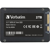 Verbatim Vi550 S3 2 TB 2.5" Serial ATA III, Disco a stato solido Nero, 2 TB, 2.5", 550 MB/s, 6 Gbit/s