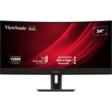 ViewSonic VG3456C, Monitor LED Nero (opaco)