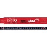 Wiha Metro pieghevole Longlife Plus Composite, 2 metri, Benchmark rosso/Nero