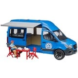 bruder MB Sprinter Camper con conducente, Veicolo modello blu
