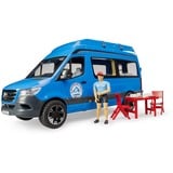 bruder MB Sprinter Camper con conducente, Veicolo modello blu