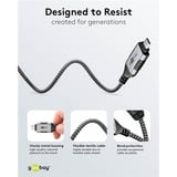 goobay Cavo adattatore Ethernet USB-C 3.2 Gen2 > RJ-45, Slim Nero/grigio