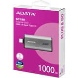 ADATA SC750-1000G-CCBK, Disco a stato solido titanio