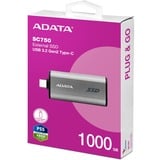 ADATA SC750-1000G-CCBK, Disco a stato solido titanio