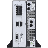 APC Easy UPS On-Line, 6000VA, agli ioni di litio Nero/Argento, 6kVA/6kW, Lithium-ion, Rack/Tower 5U, 230V, 1 Hard wire (1P+N+E) outlet, Intelligent Card Slot, Extended runtime, W/ rail kit, Doppia conversione (online), 6 kVA, 6000 W, Sinusoidale, 120 V, 300 V