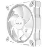 ASUS Prime MR120 Fan ARGB White 3in1 Case per computer Ventilatore 12 cm Bianco, Ventola bianco, Ventilatore, 12 cm, Bianco