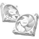 ASUS Prime MR120 Fan ARGB White 3in1 Case per computer Ventilatore 12 cm Bianco, Ventola bianco, Ventilatore, 12 cm, Bianco