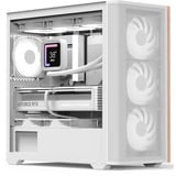 Aerocool D301A Mini Tower Bianco, Legno, Chassis Tower bianco, Mini Tower, PC, Bianco, Legno, micro ATX, Mini-ITX, Acrilonitrile butadiene stirene (ABS), SPCC, Gaming