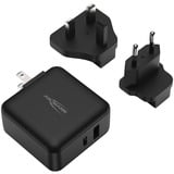 Ansmann Caricatore USB Travel Charger TC230PD, Caricabatterie Nero