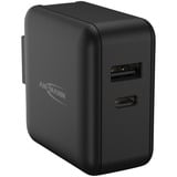 Ansmann Caricatore USB Travel Charger TC230PD, Caricabatterie Nero