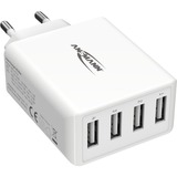 Ansmann HC430 Bianco Interno, Caricabatterie bianco, Interno, AC, 5 V, Bianco