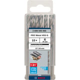Bosch PRO Metal punta elicoidale HSS-G, Ø 6mm, Trapano 