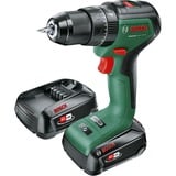 Bosch Universal Impact 18V-60 1900 Giri/min Senza chiave 1,3 kg Verde, Trapano avvitatore verde/Nero, Trapano con impugnatura a pistola, Senza chiave, Senza spazzola, Verde, 1,3 cm, 1900 Giri/min
