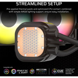 Corsair NAUTILUS 240 RS ARGB Ricondizionato, Raffreddamento ad acqua Nero