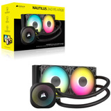 Corsair NAUTILUS 240 RS ARGB Ricondizionato, Raffreddamento ad acqua Nero