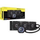 Corsair NAUTILUS 360 LCD Ricondizionato, Raffreddamento ad acqua Nero
