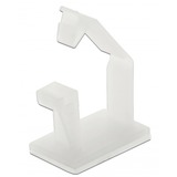 DeLOCK 60250 organizer per cavi Pavimento Supporto per cavo Bianco 10 pezzo(i), Instradamento dei cavi trasparente, Supporto per cavo, Pavimento, Nylon, Bianco