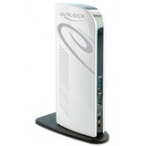 DeLOCK 87771 replicatore di porte e docking station per notebook Cablato Nero, Bianco Nero/Bianco, Cablato, 3,5 mm, 10,100,1000 Mbit/s, Nero, Bianco, 2560 x 1440 Pixel, 100 - 240 V