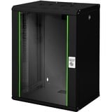 Digitus Alloggiamento a parete serie Unique - 600x450 mm (LxP), IT armadio Nero, Da parete, 16U, 100 kg, 30 kg, Nero
