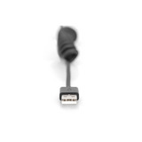 Digitus Cavo a spirale USB 2.0 USB-A > USB-C Nero