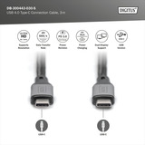 Digitus DB-300443-030-S, Cavo Nero/grigio