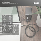 Digitus DB-300443-030-S, Cavo Nero/grigio