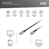 Digitus DB-300443-030-S, Cavo Nero/grigio