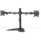 Digitus Supporto monitor universale doppio, Supporto per pavimento Nero (opaco), Libera installazione, 8 kg, 38,1 cm (15"), 81,3 cm (32"), 100 x 100 mm, Nero