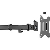 Digitus Supporto monitor universale doppio, Supporto per pavimento Nero (opaco), Libera installazione, 8 kg, 38,1 cm (15"), 81,3 cm (32"), 100 x 100 mm, Nero