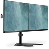 Digitus Supporto monitor universale doppio, Supporto per pavimento Nero (opaco), Libera installazione, 8 kg, 38,1 cm (15"), 81,3 cm (32"), 100 x 100 mm, Nero