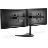 Digitus Supporto monitor universale doppio, Supporto per pavimento Nero (opaco), Libera installazione, 8 kg, 38,1 cm (15"), 81,3 cm (32"), 100 x 100 mm, Nero