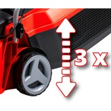 EINHELL GE-CM 18/30 Li-Solo Tagliaerba a spinta Batteria Nero, Rosso rosso/Nero, Tagliaerba a spinta, 150 m², 30 cm, 3 cm, 7 cm, 25 L