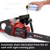 EINHELL Motosega professionale a batteria GP-LC 36/40 Li BL-Solo, 36 Volt (2x18V), Sega a catena rosso/Nero