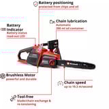 EINHELL Motosega professionale a batteria GP-LC 36/40 Li BL-Solo, 36 Volt (2x18V), Sega a catena rosso/Nero