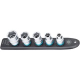 Hazet SmartRail 1/2" set di inserti per chiave a bussola, esagonale, 5 pezzi, chiave combinata   Nero