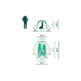 Jack Wolfskin Tenda a cupola STRATOS LITE II verde