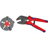 KNIPEX MultiCrimp con caricatore intercambiabile, Pinza crimpatrice rosso/Blu