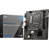MSI PRO H610M-G WIFI DDR4 scheda madre Intel H610 LGA 1700 micro ATX Intel, LGA 1700, Intel® Celeron®, Intel® Pentium®, Intel® Pentium® Gold, LGA 1700, DDR4-SDRAM, 64 GB